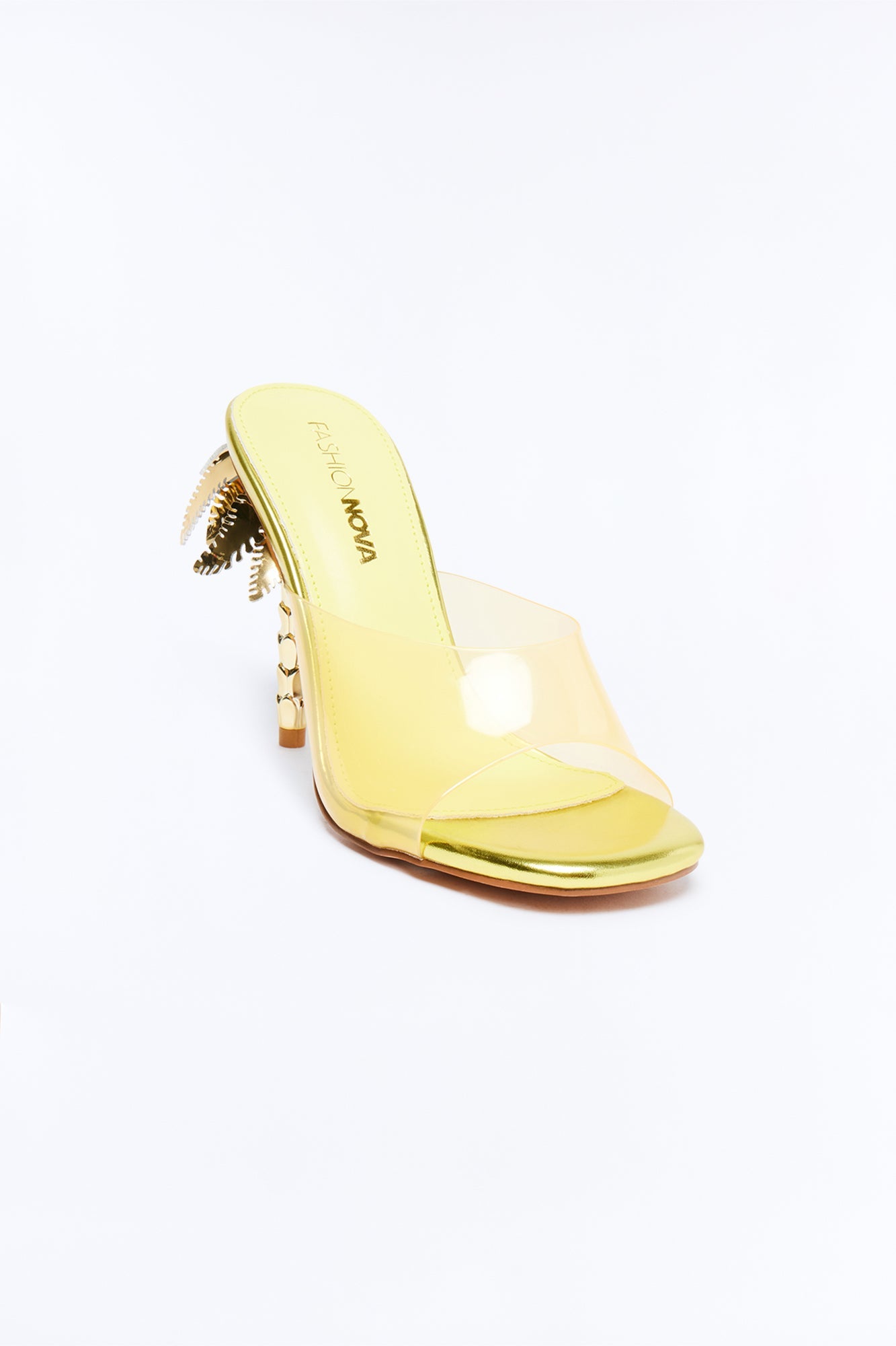 Palms Novelty Heels - Yellow