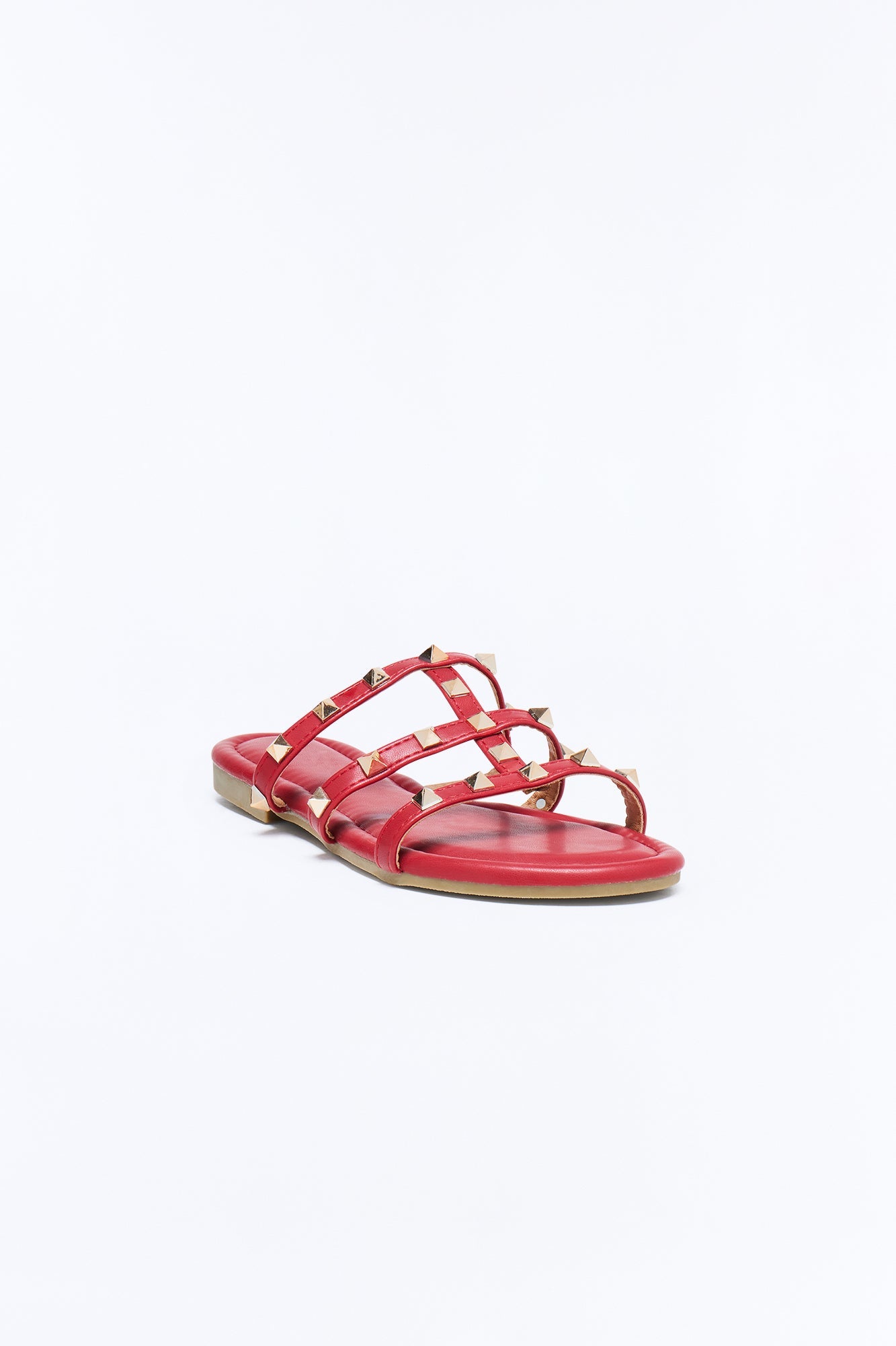Cambria Studded Sandals - Wine