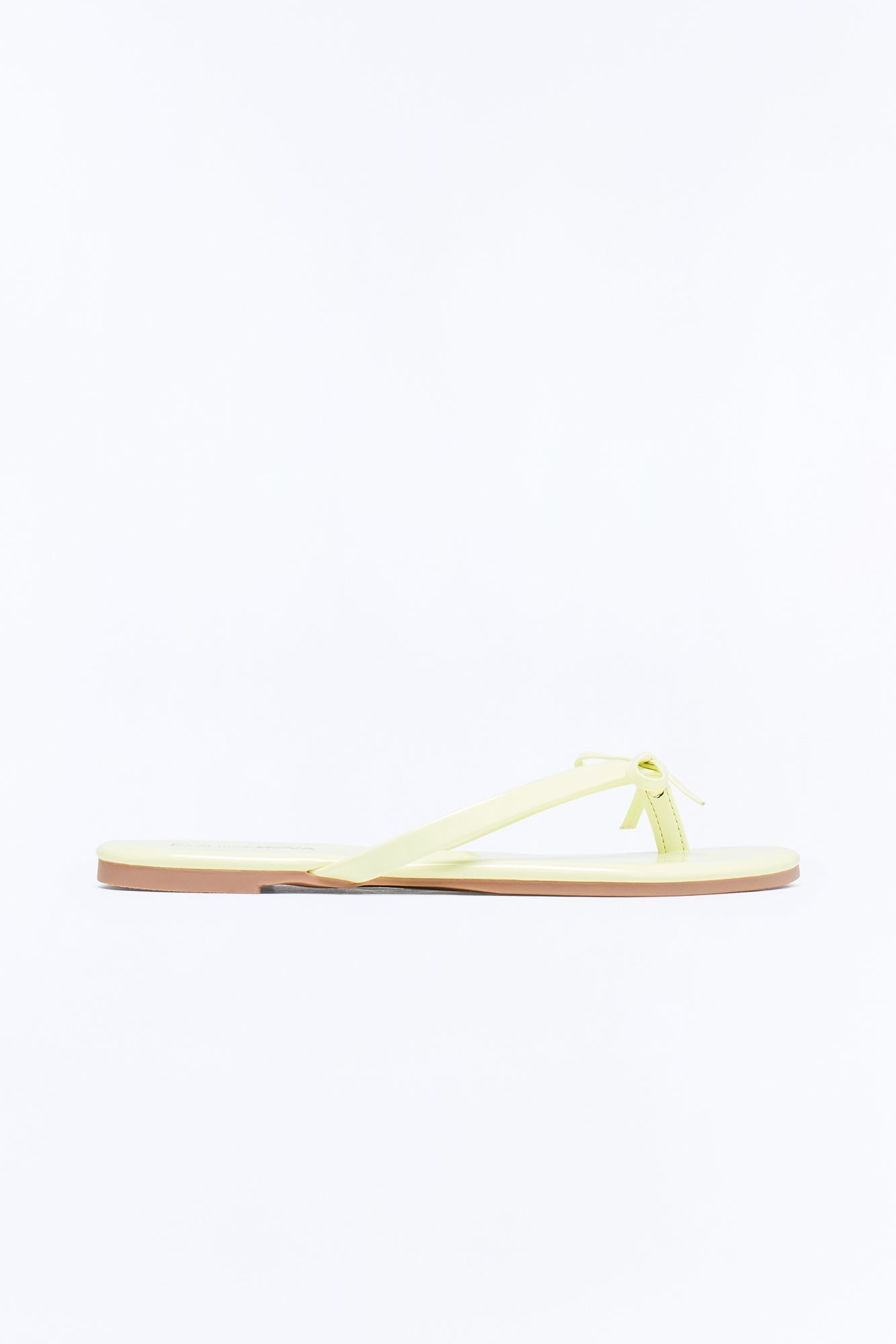 Coral Bow Flip Flops - Yellow