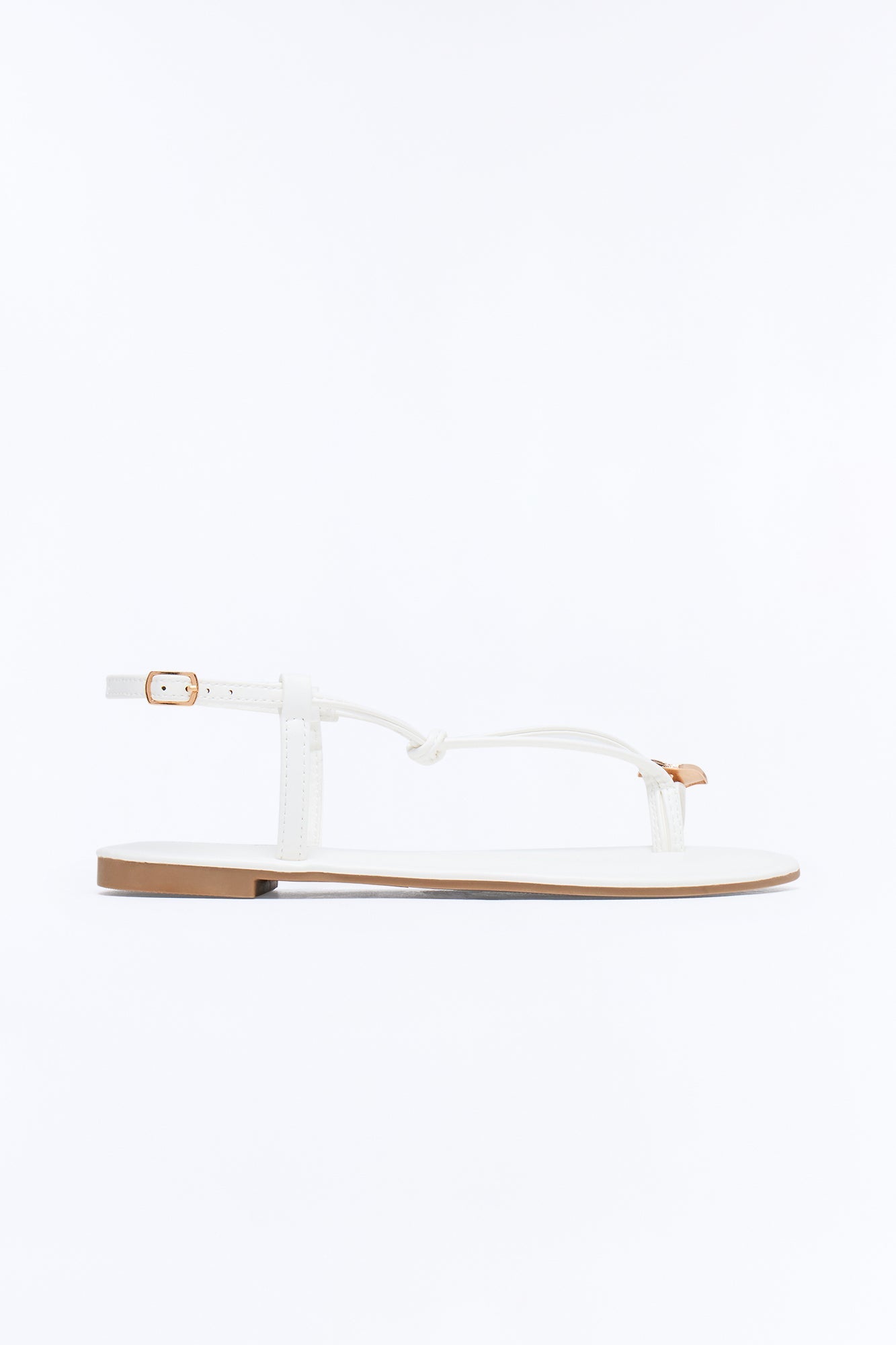 Summer Toe Ring Sandals - White