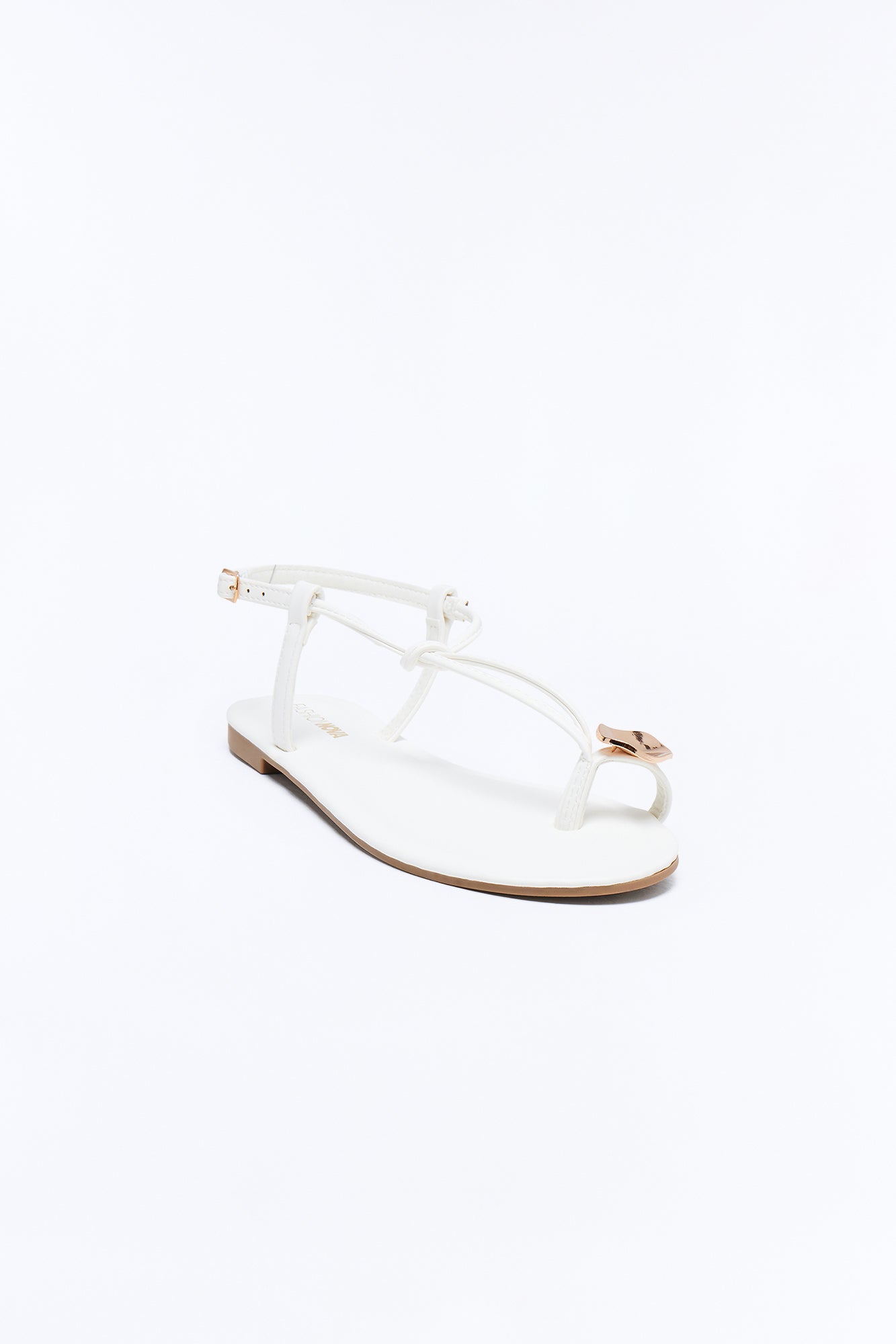 Summer Toe Ring Sandals - White