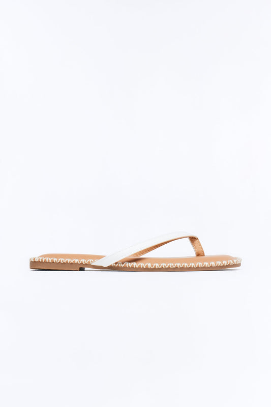Kassidy Flip Flops - White