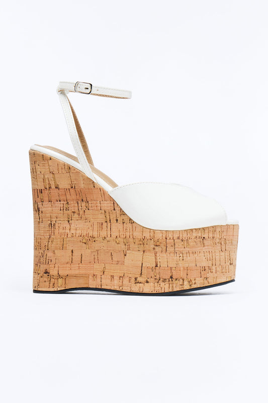 Cult Fav Ultra Platform Wedges - White