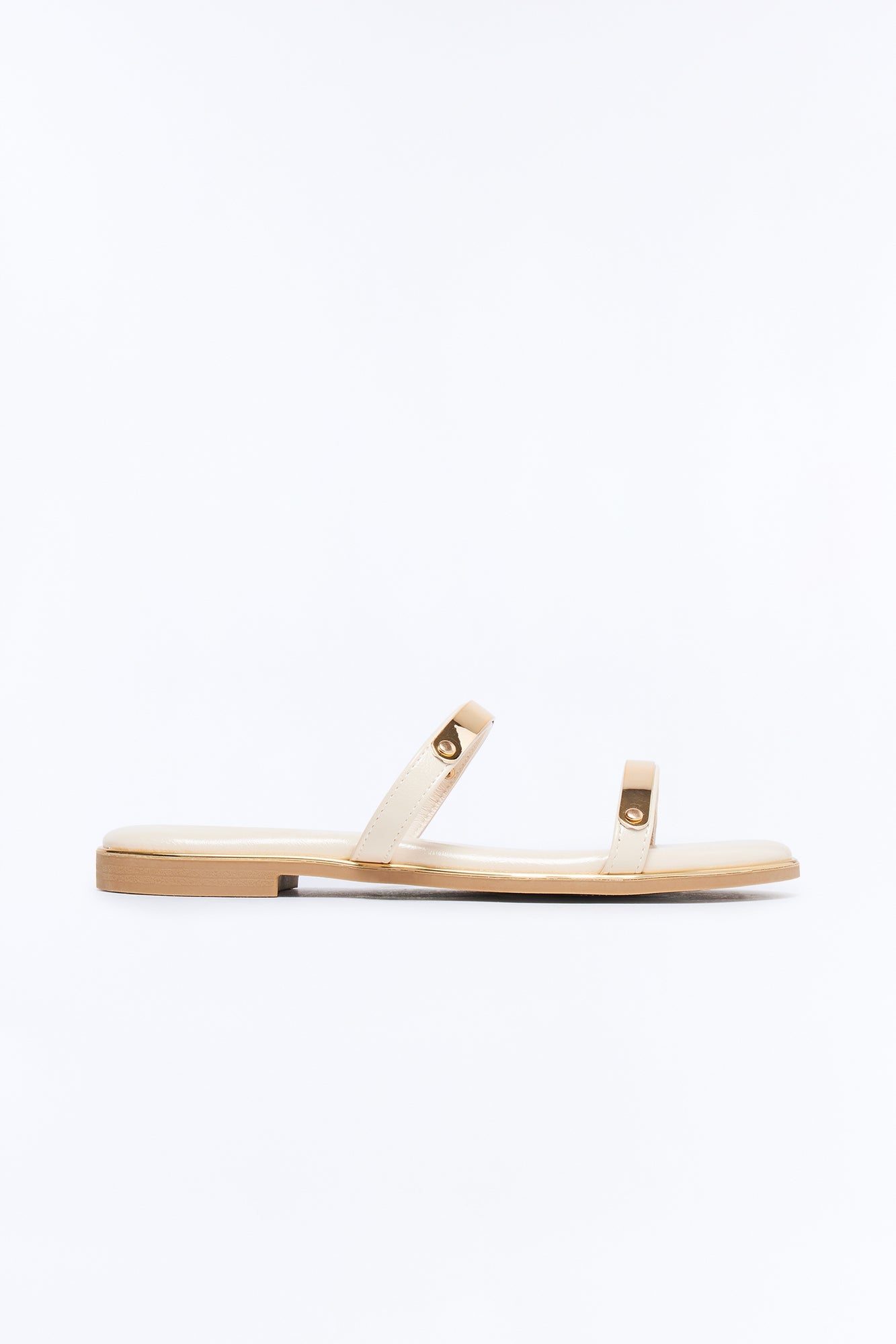 Keith Double Strap Sandals - Bone