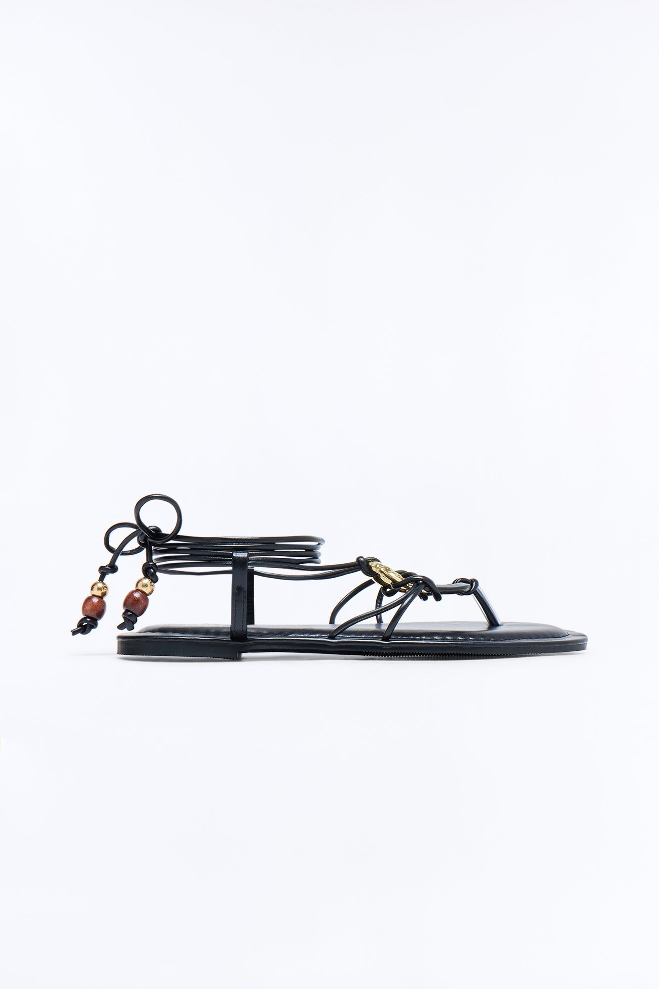 Neosa Wrap Up Sandals - Black