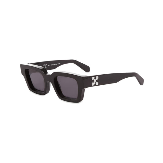 OFF-WHITE Virgil Square Frame Sunglasses 'Black White Grey' FW21