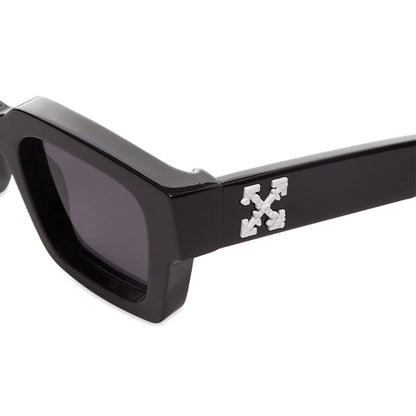 OFF-WHITE Virgil Square Frame Sunglasses 'Black White Grey' FW21