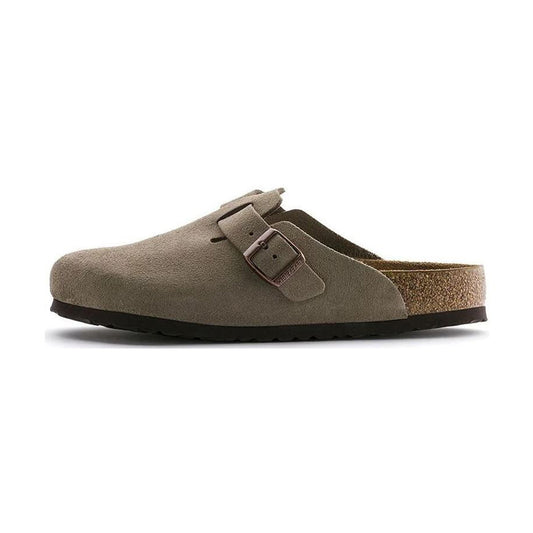 Birkenstock Boston Soft Footbed Suede Wide 'Taupe' 0560771