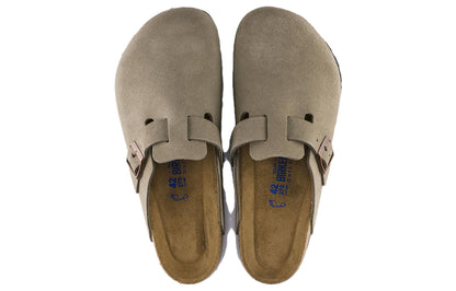 Birkenstock Boston Soft Footbed Suede Wide 'Taupe' 0560771
