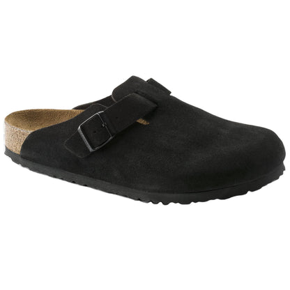 Birkenstock Boston Soft Footbed Suede 'Black' 0660471